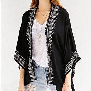 Urban Outfitters Embroidered Kimono